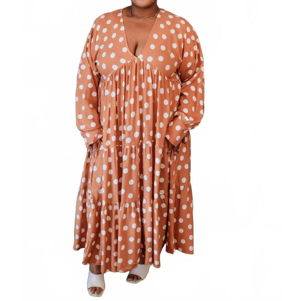 NEW BLAKELEY mable midi dress - plus in brown